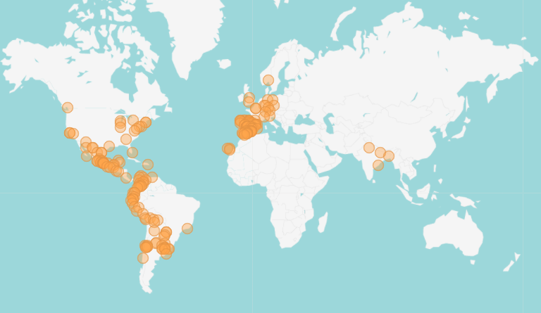 Mapa de participantes 2023